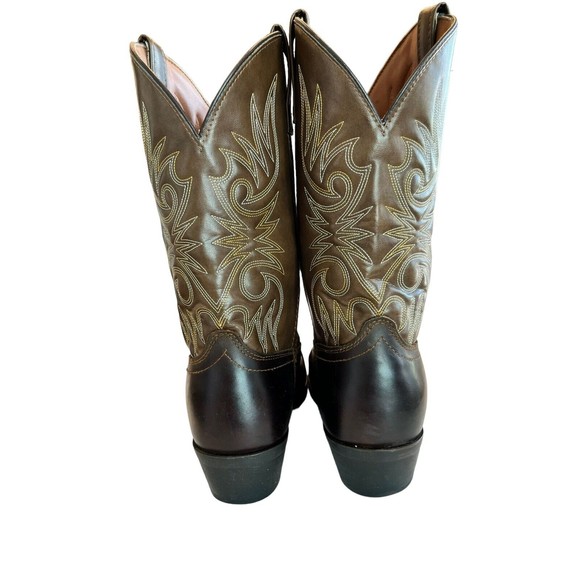 Laredo Paris Round Toe Cowboy  Mens Brown Western Boots  Size 10 1/2 EW … - Picture 6 of 9